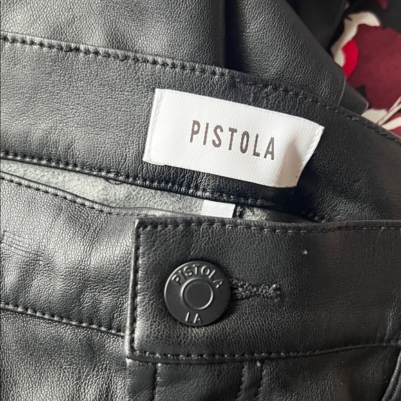 Pistola Lana Trouser Tailored High Rise Ultra Wide Leg in Slate Black - Picture 4 of 5